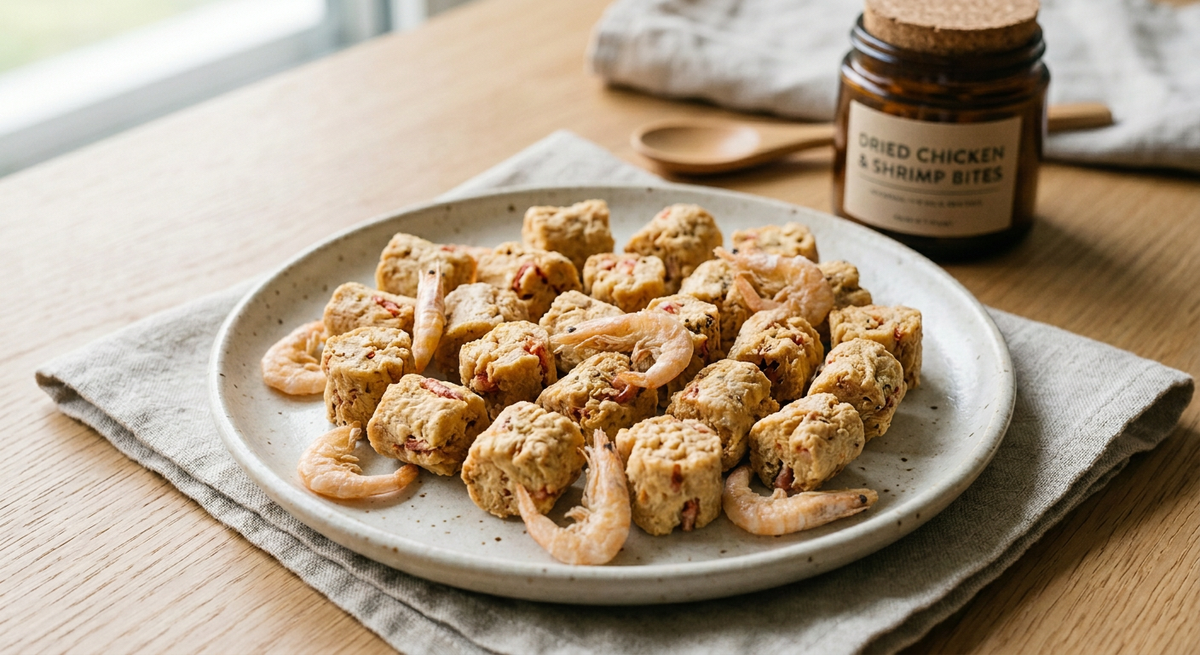 Snack au Poulet et Crevettes (sachet 23gr)