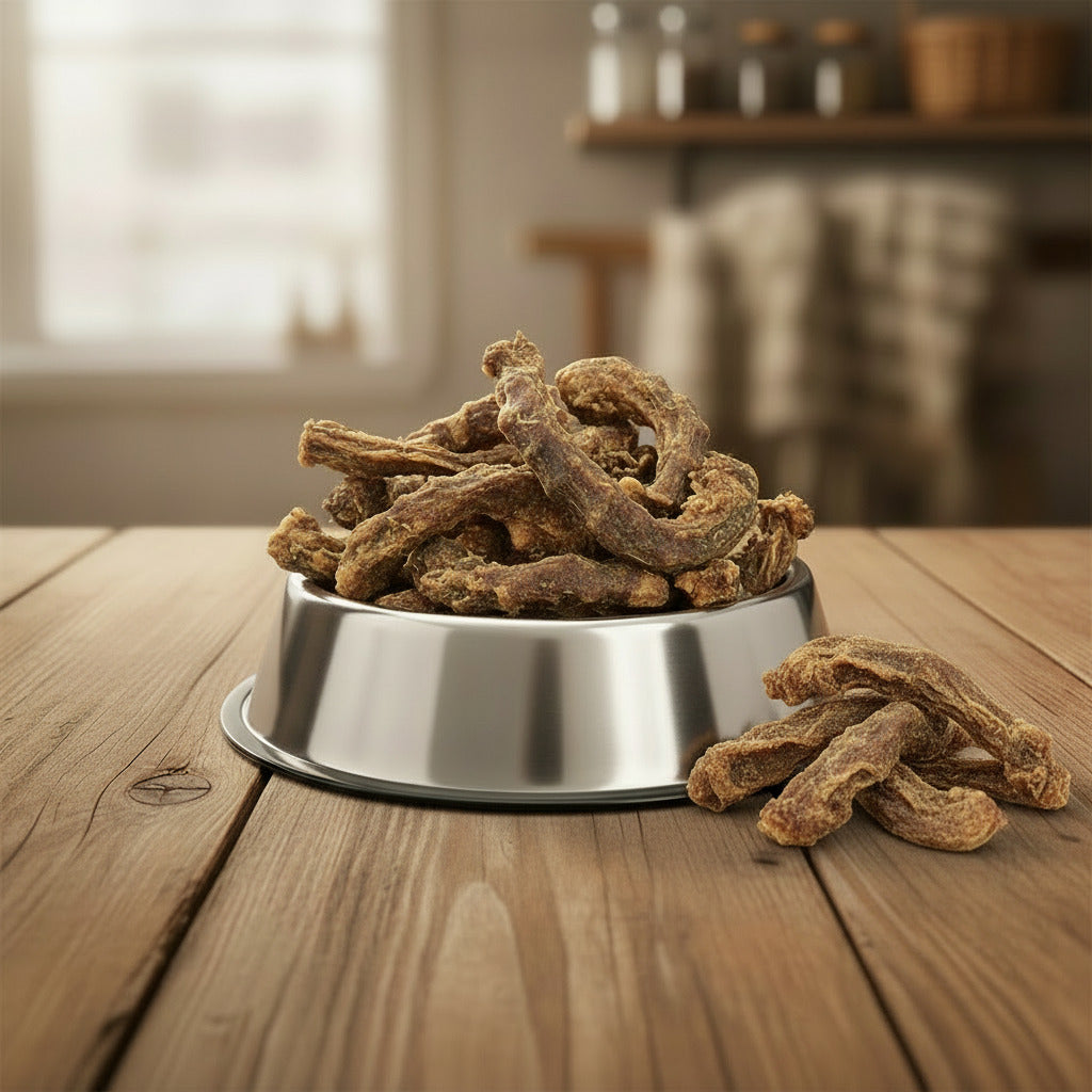 Cous de poulets séchés