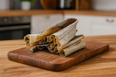 Peau de saumon séche pour chiens et chats